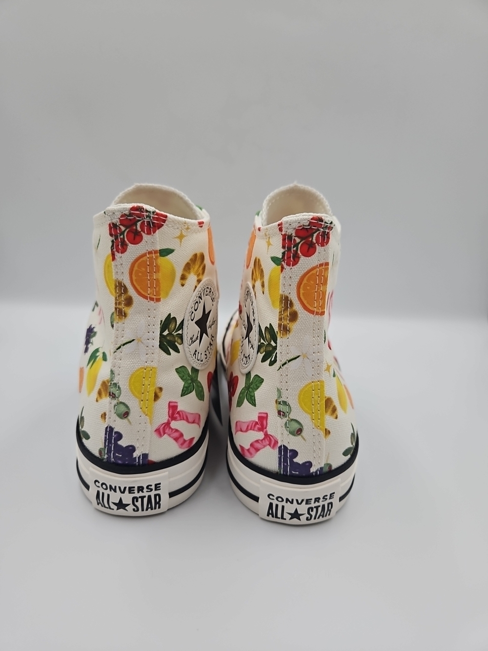Converse High Top Sneakers White with Multicolor Fruit & Floral Print - Picture 5 of 8